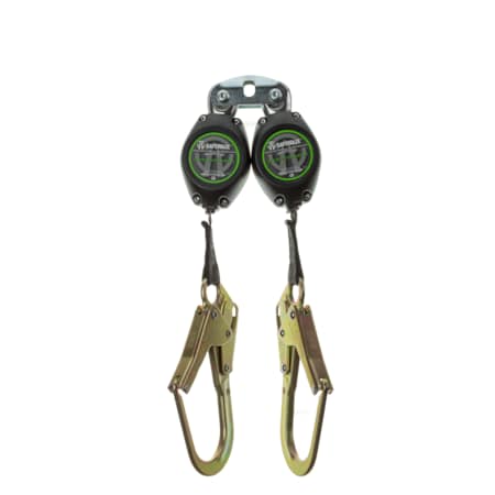 Safewaze Latitude HD 7' Dual Web SRL: FS-EX313, Carabiner, Rebar Hooks FS-FSP14085-W-RBH